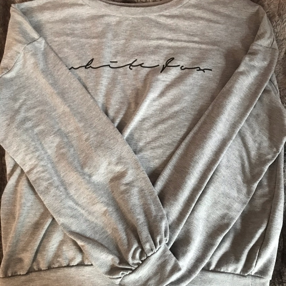 Sold|Over-Sized Grey Crewneck